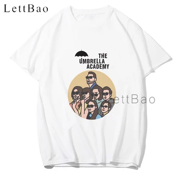 The Umbrella Academy T Shirt Mužov Streetwear Lete Cartoon pánske T-shirt Cha-Cha Diego Grafické Tees Zábavné Harajuku Mužov Tričko