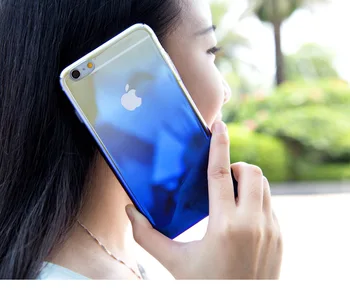 Luxusné Aurora Gradient Farbe Pre iPhone 7 Kryt Pre iPhone 6 6 7 Plus Prípade, Anti-scratch Pokovovanie Ochranné Telefón Shell
