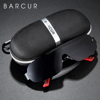 BARCUR Hliníka, Horčíka slnečné Okuliare Mužov Polarizované Slnečné okuliare pre Mužov Pilot Sport Okuliare UV400