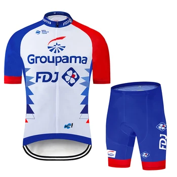 2021 FDJ Nové Pro Požičovňa Tím Krátky Rukáv pánske Cyklistické Dresy Lete priedušné Cyklistické Oblečenie Sady Maillot Ciclismo