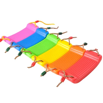 Swing set Deti Visí Sídlo Hračky s Výškovo Nastaviteľné Laná Vnútorné Vonkajšie Hračky Rainbow Zakrivené Rady Swing Stoličky, záhradné hračky