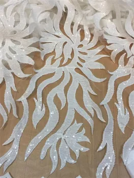 Africké 3D Flitre Čipky Textílie 2019 Vysoko Kvalitnej Čipky francúzsky Postupnosť Tylu Čipky Nigérijský Čipky Textílie Na Svadby