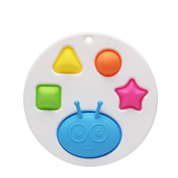 Jednoduché Keyring Fidget Hračka Prst Cvičenie Montessori obsadené rada Hračky Farebné Push Pops Montessori Fidget Hračky pre Dieťa Dospelých