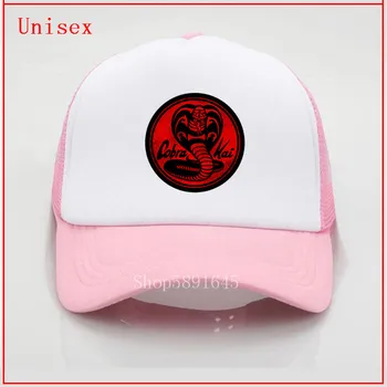 Cobra Kai znak - Červený snapback čiapky pre mensun ochrany klobúk criss cross copu klobúk Najnovšie popularitu slnečné clony pre ženy