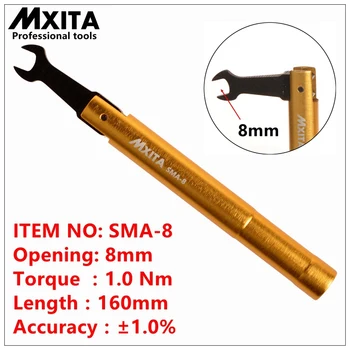 MXITA SMA momentový kľúč RF konektor otvor 8 MM electrommunication Koaxiálny Adaptér konvertor Rovno goldplated kľúč