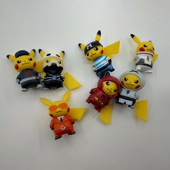 2020 Nové 10pcs/set Mini Cartoon Pikachued Obrázok Pokemoned Postavy Cartoon Pvc Akčné Figúrky, Hračky pre Deti, Chlapec Darček 3-3.5 cm