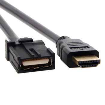 Vysoká Rýchlosť kompatibilný s HDMI 1.4 Typ E Mužského Typu Male Video Audio Kábel Automobilový Konektor pre Pripojenie Hyundai H1 Auto