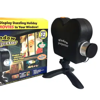 Vianočné Projektor 12 Filmov Fáze svetlo Etalage Laser na Čítanie Divov Projektor Party Dekor Hra Domov Projektor