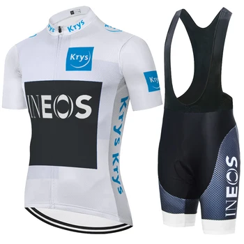 2019 INEOS cyklistické Nastaviť Priedušná Team Racing Sport Cyklistický Dres tuponosý cyklistické oblečenie na Bicykli Jersey ropa ciclismo hombre