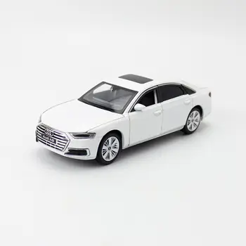 JACKIEKIM/1:32 Mierka/Diecast Kovové Hračky Model/Audi A8/Sound & Light Auto/Dvere Openable/Vzdelávacie Kolekcia/Darček Pre Deti