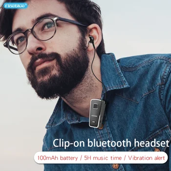 FineBlue F970 Pro hovor vibrácií Bluetooth slúchadlo bezdrôtové slúchadlá Bluetooth headset vysoký výkon Jedno tlačidlo operačný