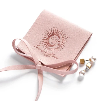 50pcs Osobné Logo Šperky, tašky prispôsobené obálka taška elegantné malé balenie mikrovlákna Business Earings Tašky Voľne