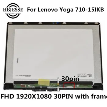 S rámom Pre Lenovo Yoga 710-15 710-15isk 710-15ikb montáž LP156WFA SPA1 N156HCA-EA1 LCD Displeje, Dotykové Obrazovky 1920*1080