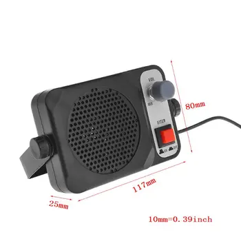 Hot Predaj Ťažkých TS-650 Mini Externý Reproduktor Pre YAESU ICOM KENWOOD CB Rádio, 3,5 MM