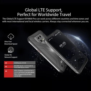 Blackview BV9800 Pro Thermal Imaging Mobilný Telefón 6GB 128GB Smartphone Heliograf P70 Android 9.0 Nepremokavé 6580mAh Globálna Verzia