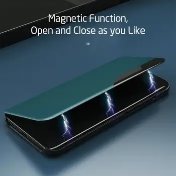 360 Magnetické Flip Telefón puzdro Pre Samsung Galaxy S21 Ultra S20 Plus S20 FE Shockrpoof Mäkké Zadné Kryty na Samsung S 21 Shell Armor