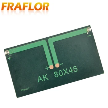 Fraflor 10Pcs 0.42 Watt 5.5 V Solárny Panel Pre Batériu, Nabíjačku 80*45*3mm Doprava Zadarmo Prenosné Solárne Núdzové Napájanie