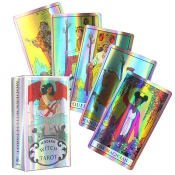 Holografické Tarot Karty Moderné Čarodejnice Stolových Hier Pre Deti A Dospelých Rodiny Hrať Karty Čiar Dodávky