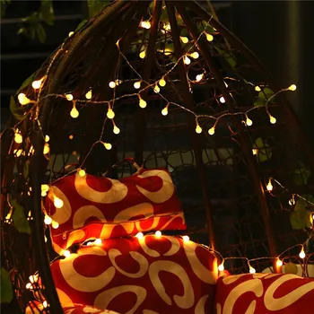 Rozprávkových Svetiel Vodotesný LED Loptu Víla String 3M 5M 10M USB LED Reťazec Svetlo Svadobné, Vianočné Dekorácie Vonkajšie Osvetlenie