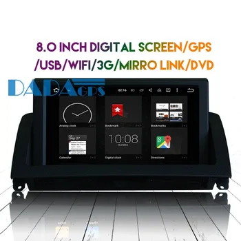 Android 8.0 7.1 autorádio DVD Prehrávač, GPS Navigáciu Pre Mercedes-Benz C klasse w204 2007-2011 Auto Stereo Headunit Multimediálne Mapu