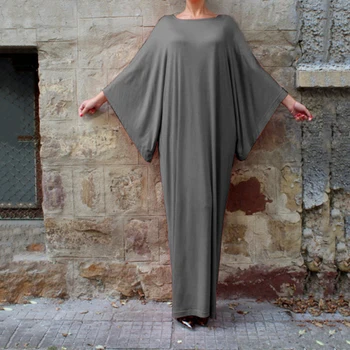 Plus Veľkosť moslimské oblečenie Super elastické blízkom Východe náboženstvo oblečenie Letné Dĺžka Podlahy dlhé šaty Voľné Moslimské oblečenie žien