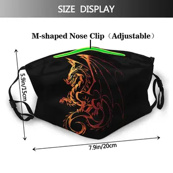 Dragon Úst Tvár Masku Dragon Pleťová Maska Cool Fashion s 2 Filtre pre Dospelých