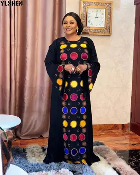Africké Šaty Pre Ženy 2020 Jeseň Afrike Oblečenie Moslimských Dlho Maxi Šaty Kvalitné Módne Oblečenie Afriky Šaty Pre Lady