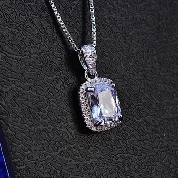 7*9 mm Šumivé AAA Zirkón Prívesok náhrdelník Najvyššej kvality 6 Farieb CZ Birthstone šperky, Svadobné Zapojenie strana prívesok dary