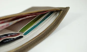 EMMA YAO módne ultra-tenké žien dizajnér dlho peňaženky originálne kožené peňaženky žena