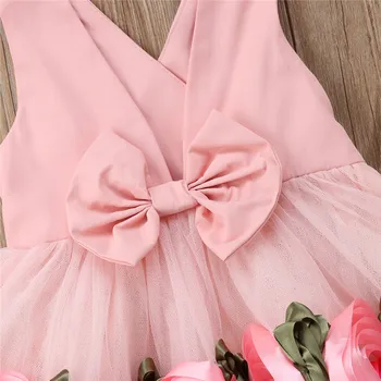Letné šaty pre dievčatká oblečenie tlač vintage kvetinový Nové 2018 baby dievčatá šaty, Šaty pre Dievčatá, narodeniny, svadobné party