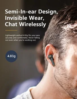 Melofun PowerPods Bluetooth 5.0 slúchadlá tws ipx5 nepremokavé touch hlasový pravda, bezdrôtová in-ear slúchadlá pre mobie telefónu headset