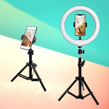 26 cm Selfie Krúžok Svetlo 50CM telefón držiak na Statív pre iPhone Xiao Canon Nikon Youtube Video Live Fotografie Stmievateľné LED Foto