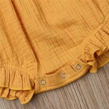 2ks Letné Deti Oblečenie Novorodenca Baby Girl Prehrabať Romper Jumpsuit+Klobúk Sunsuit Oblečenie Letné Bavlnené Oblečenie 0-24M