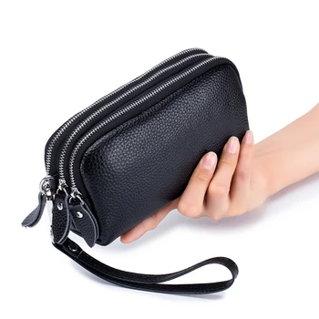 Luxusné Dizajnér Tri Zips Ženy Deň Spojka Taška Ženské Rameno Messenger Bag Malá Šikovná Taška Lady Telefón Do Vrecka Zmeniť Kabelku