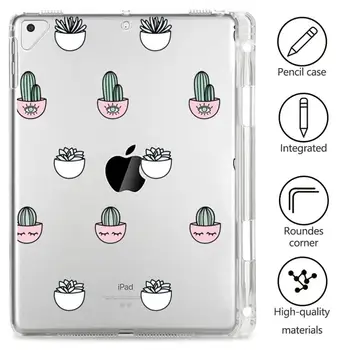 Roztomilý Kaktus Pre 11 iPad Pro 2020 Prípadoch, Mäkké Silikónové Pre ipad Vzduchu 3 Vzduchové 2 mini 1 2 3 4 5 Tablet Kryt ipad 7. generácie prípade