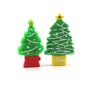 USB flash disk snehuliak /Vianočný strom pero disk 4 GB 8 GB 16 GB 32 GB, 64 GB Santa Claus memory stick Vianočný darček kl ' úč cle