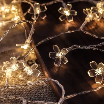 2/3M LED USB snowflake Fairy Svetlá na Vianočné Girlandy Svetlá LED Reťazec Svetlá Strana Záhrada Domov Vianočný Večierok Svadobná Výzdoba