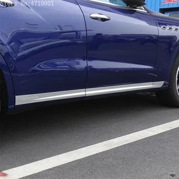 Auto-Styling ABS Chrome karosérie Bočné Dvere Dekorácie Pásy Výbava Pre Maserati Levante 2016 Nálepky Vonkajšie Príslušenstvo 6pcs