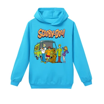 Jar, Jeseň Scooby Doo Mystery Stroj Baby Tenké Hoodies Chlapci Dievčatá Mikiny Oblečenie Detí Dlhý Rukáv Deti Oblečenie