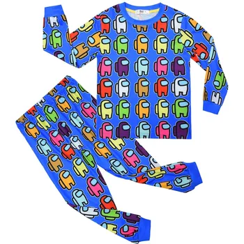 2021 Nové medzi NAMI detský domov nosiť nastaviť dlhý rukáv dvojdielne plavky Pyžamá textílie, mäkké a pohodlné pyžamo pre chlapcov a dievčatá