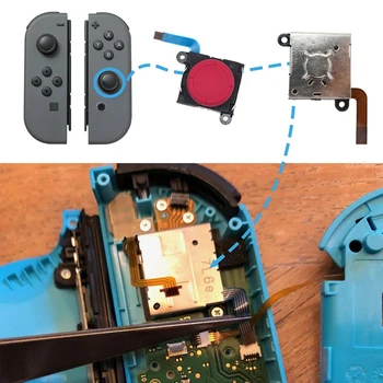 3D Analógový Ovládač Radosť-Con Nahradenie Vľavo/Vpravo ThumbStick pre Nintendo Prepínač/Prepnúť Lite Radič a Console - 2 Pack (Re