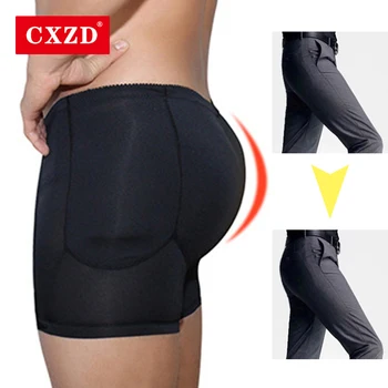 CXZD Hot Predaj pánskej čalúnená bielizeň Push Up Veľký Zadok Falošné Zadok Orgán Obrážačka Bezšvové Spodné Nohavičky Hip Enhancer Shaper
