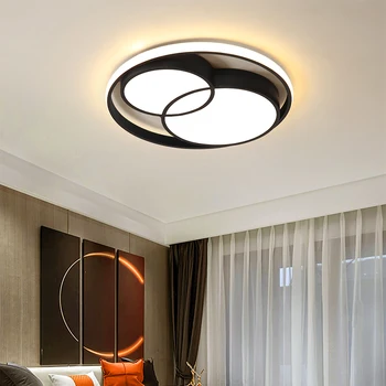 Minimalizmus moderné LED stropný luster svetlá black/white moderný luster pre obývacia izba, spálňa led luster osvetlenie