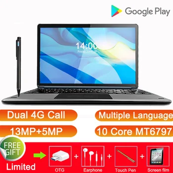 2020 Globálna verzia 2 v 1 Tablete PC 4G Hovor Notebook, Tablet 11.6 Palcový Android Tablet S Klávesnicou MT6797 Herný Tablet, GPS