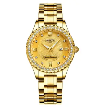 NIBOSI Ženy Hodinky Top Značky Luxusné 2020 Nové Módne Diamond Dámy Náramok náramkové hodinky z Nerezovej Ocele Žena Quartz Hodinky