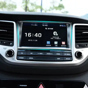 Pre Hyundai Tucson 2016 2017 2018 Príslušenstvo ABS Uhlíkových vlákien Ovládanie Navigácie Dekoratívne Rám, Kryt Výbava Auta Styling