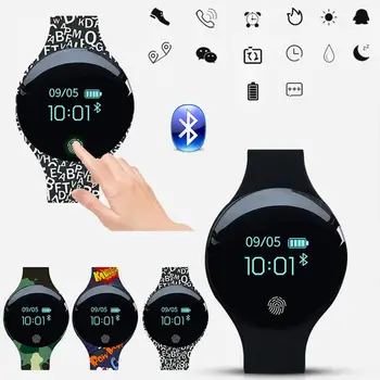 Bluetooth Smart Hodinky Žien Dieťa Vodotesný Náramok Náramok Kapela Fitness Tracker Náramok SMS Krokomer Športové Smartwatch