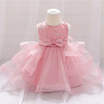 1 Rok Narodeninovej Party Krst Šaty Dievčatá Kojenecká Baby Girl Custumes Baby Dievčatá Oblečenie pre Čipky Tutu Princezná Šaty