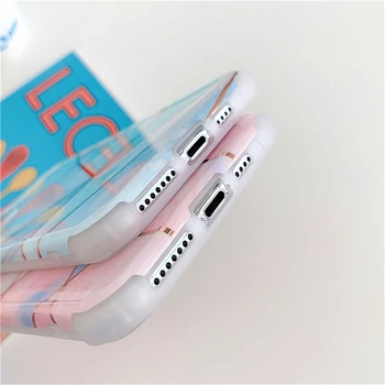 10Pcs Pokovovanie Mramoru Telefón puzdro Pre iPhone 12 11 Pro Max X XS Max XR 7 8 Plus SE 2020 Farebné Textúra Kryt Pre i12 Mini Capa