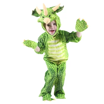 Malý Chlapec Triceratops Halloween Kostým T-Rex, Cosplay Kostýmy Dinosaura Jumpsuit Maškarné Kostýmy pre Deti Vianočné Oblečenie
